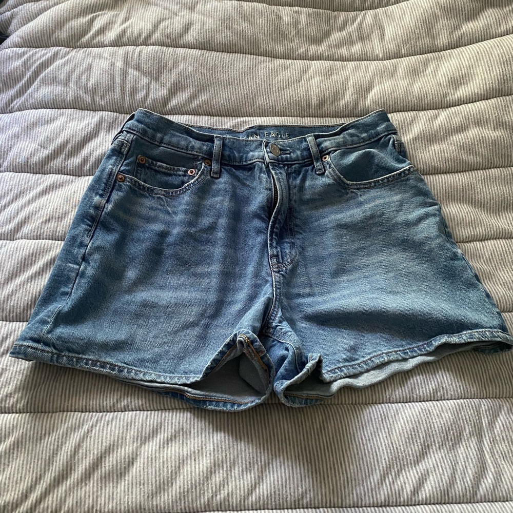 American Eagle Outfitters Strigid Super High Waisted Relaxed Denim Short